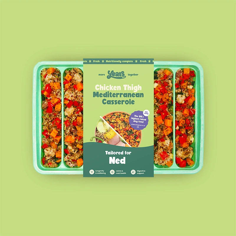 tray of hypoallergenic Chicken dog food
