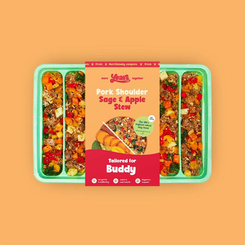 tray of hypoallergenic Pork dog food