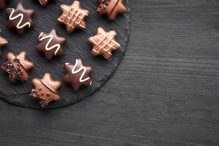 Dog looking at ginger bread